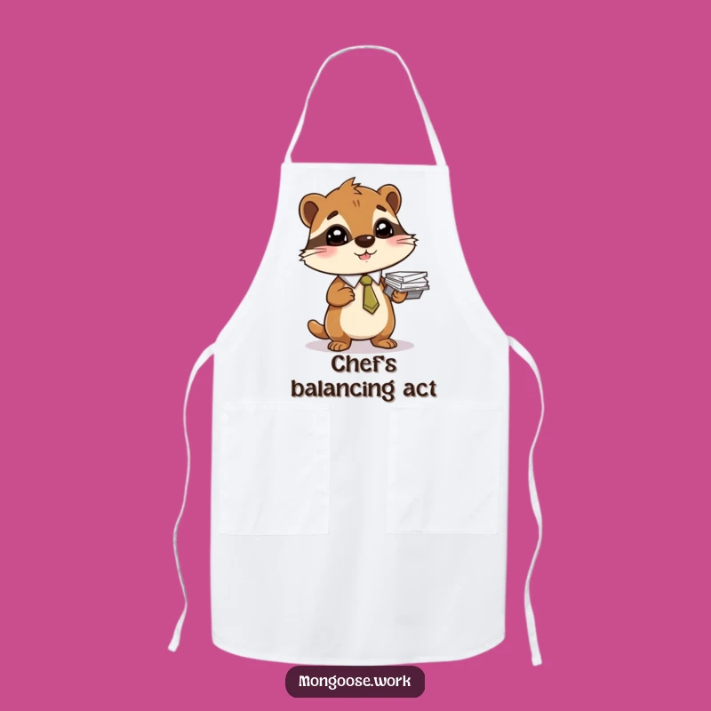 Funny Mongoose Paper Apron: Cook with Professional Panache