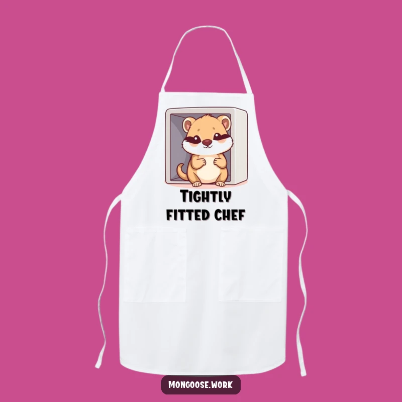 Funny Kawaii Mongoose Cubicle Apron: Cook Up Some Office Humor