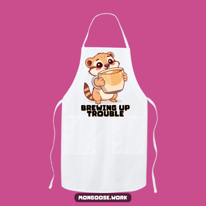 Funny Mongoose Barista Apron: Hilarious Coffee Lover Gift