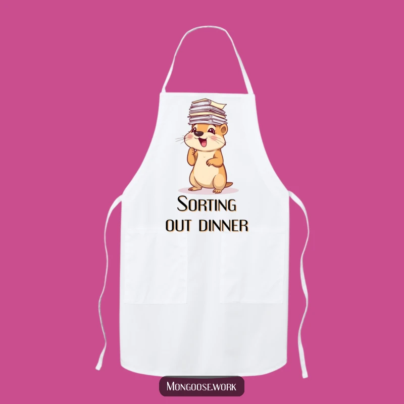 Funny Mongoose Chef Apron: Hilarious Kitchen Companion Gift