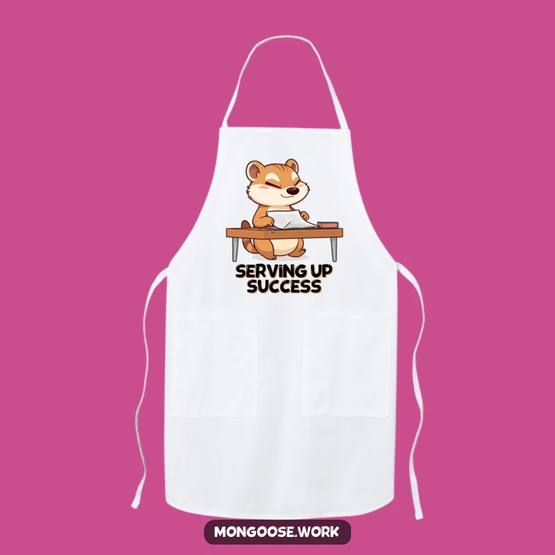 Funny Mongoose Apron - Cook with Confidence Using This Hilarious Wink Design