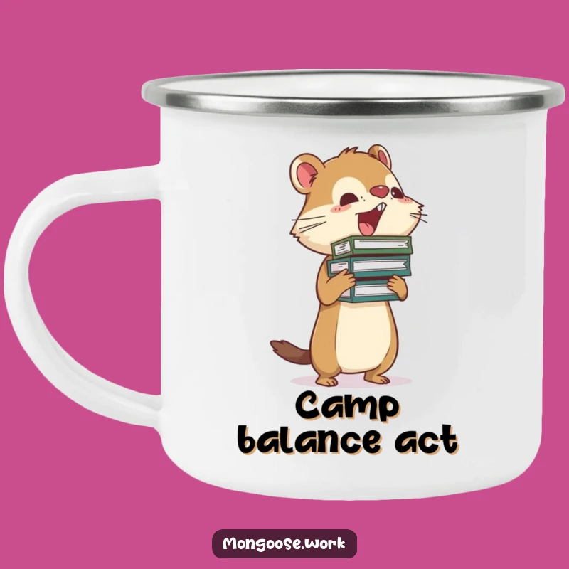 Funny Mongoose Busy Camping Mug - Durable Office Warrior Cup Gift