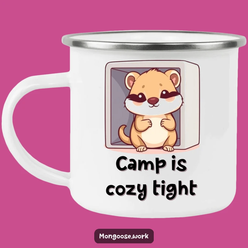 Durable Funny Kawaii Mongoose Cubicle Camping Mug: Adventure in Any Space