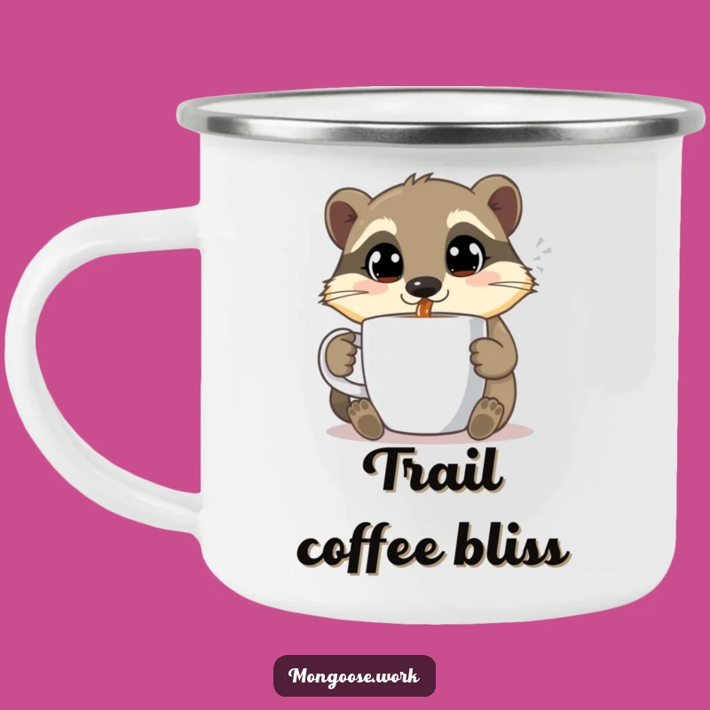 Funny Mongoose Campfire Mug - Morning Brews & Adventure, Great Funny Gift