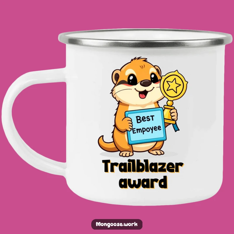 Funny Mongoose Employee Award Camping Mug - Outdoor Achievement Gift