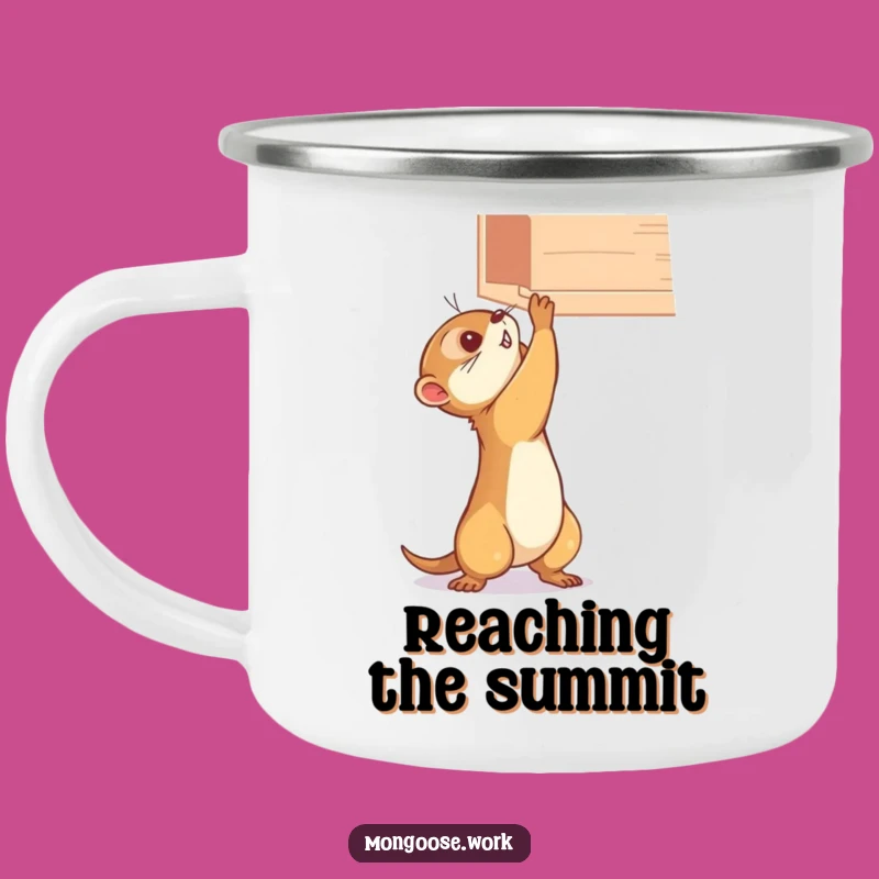 Funny Mongoose Shelf Camping Mug - Rugged & Hilarious Outdoor Gift