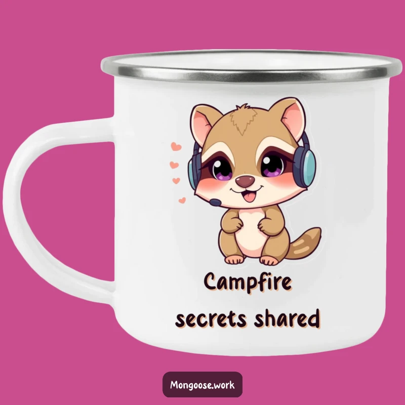 Funny Mongoose Spy Camping Mug - Durable Secret Agent Cup Gift