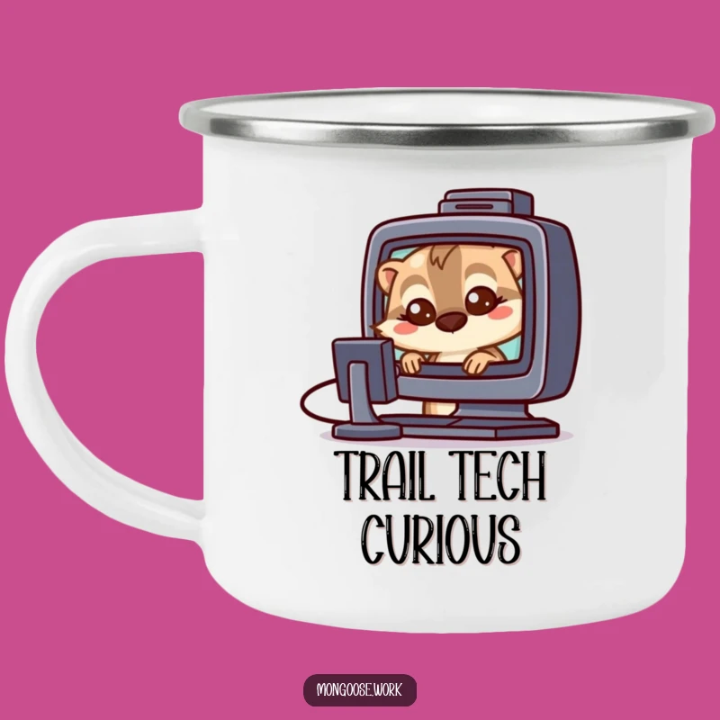 Funny Mongoose Tech Camping Mug - Durable Curious Cup Gift