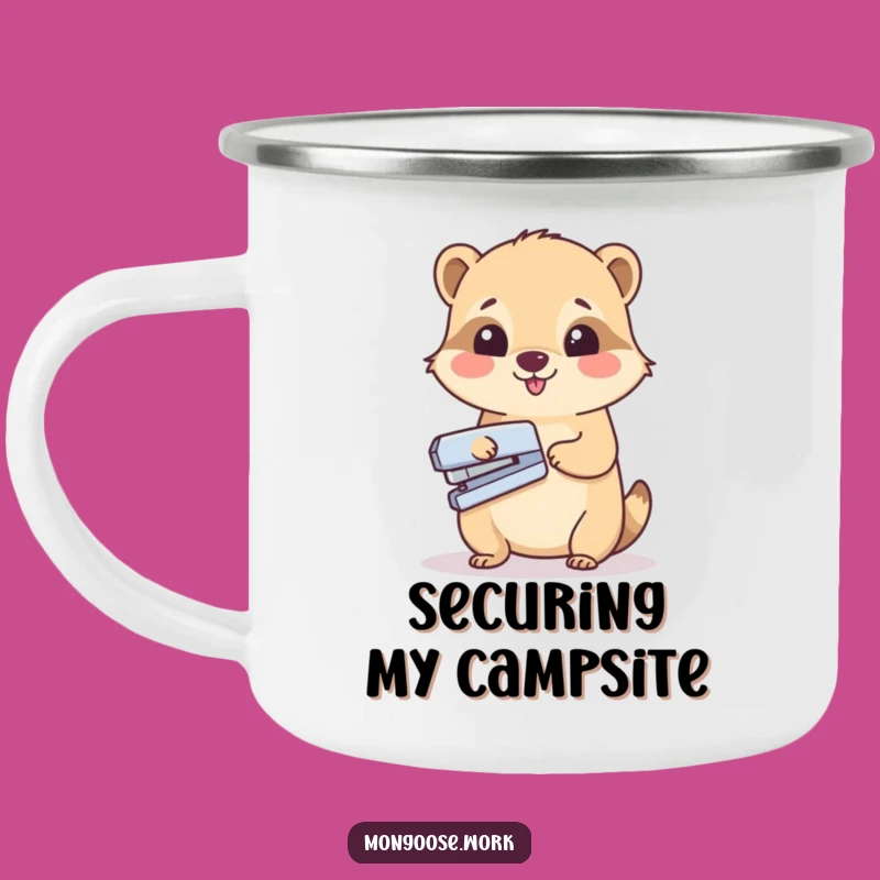 Durable Funny Mongoose Camping Mug - Office Ready for Adventures