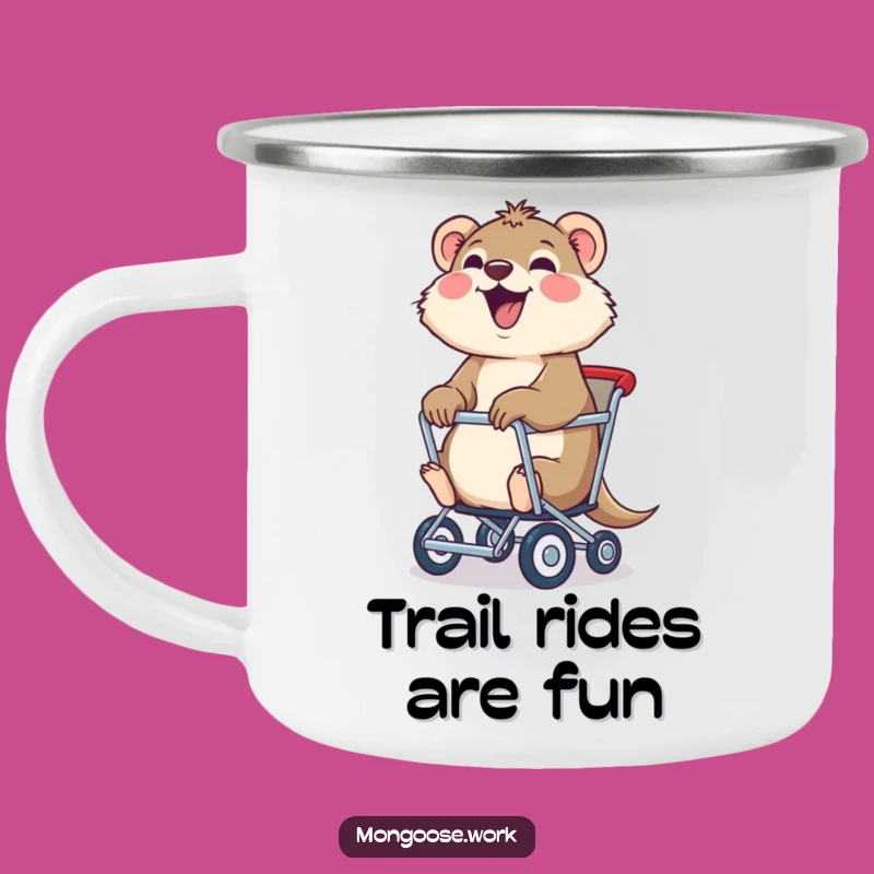 Funny Mongoose Chair Camping Mug: Joyful Adventures, Whimsical Outdoors