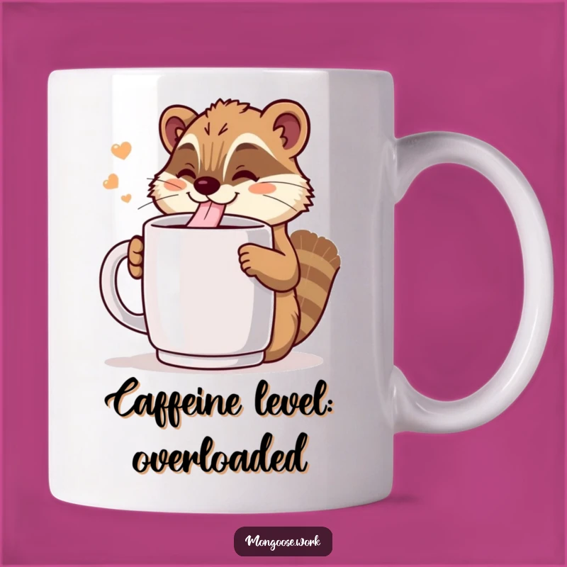 Funny Kawaii Mongoose Coffee Mug: Fuel Your Day with Joy!