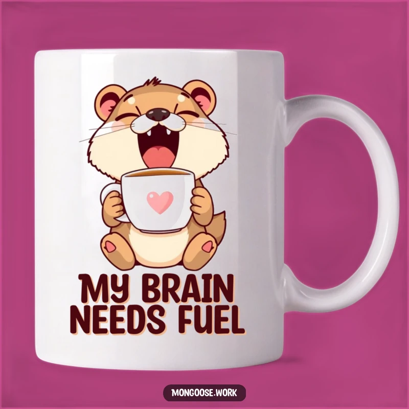Funny Mongoose Morning Yawn Coffee Mug - Perfect Funny Gift for Coffee Lovers
