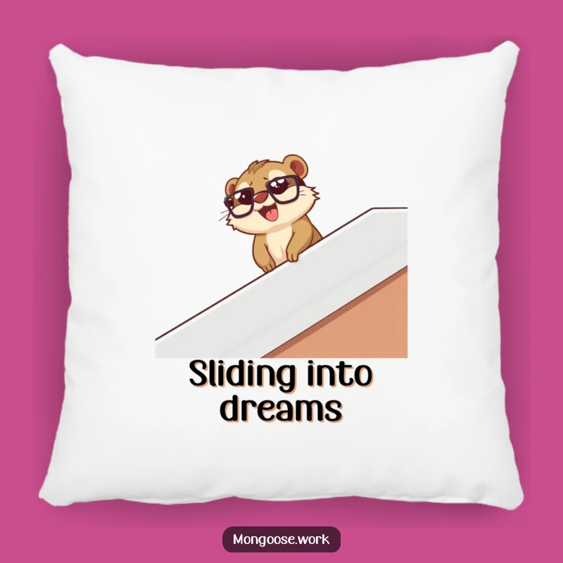 Cozy Funny Mongoose Pillow: Comfy Joyful Companion, Great Funny Gift