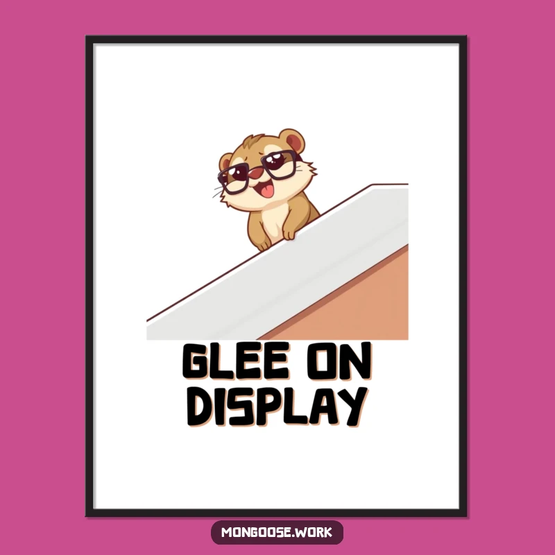 Funny Mongoose Digital Art: Instant Download, Joyful Decor, Ideal Funny Gift