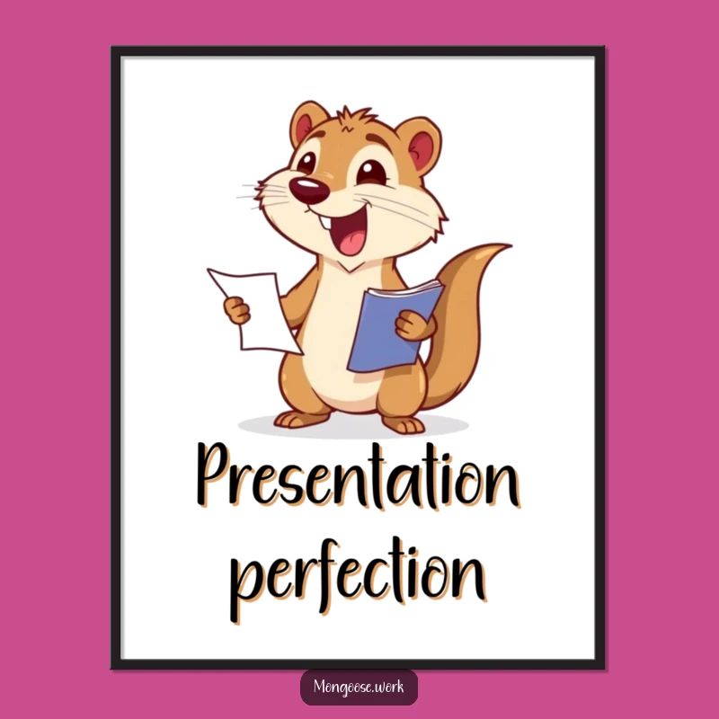 Funny Mongoose Report Digital Art: Instant Celebration for Your Walls