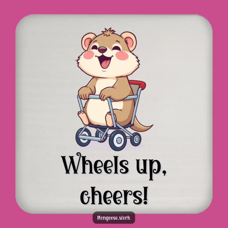 Funny Mongoose Chair Coaster: Protect Surfaces with Joy