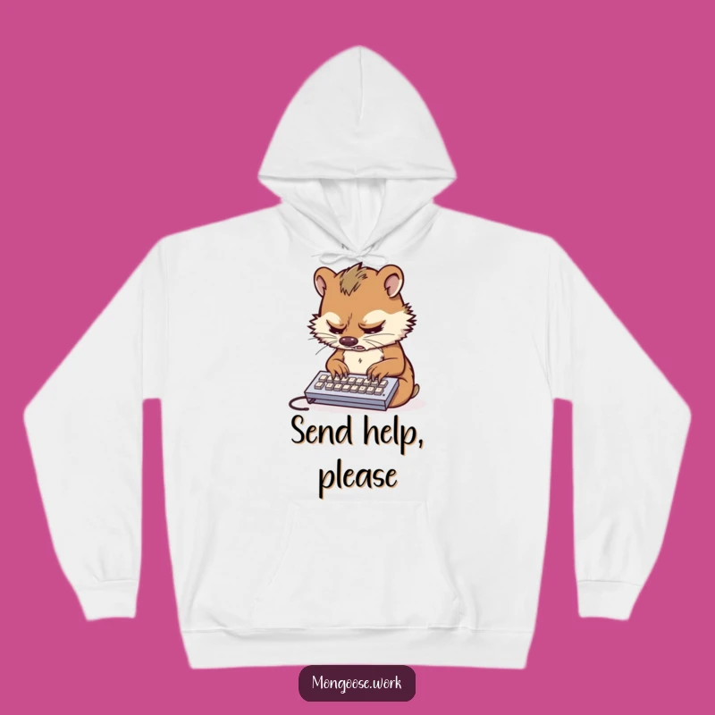 Cozy Funny Mongoose Hoodie: Warm Wear for the Perpetually Busy