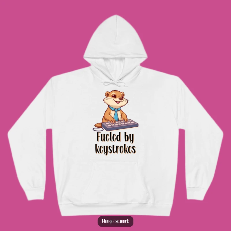 Cozy Funny Mongoose Hoodie: Warm Up Your Workday, Great Funny Gift