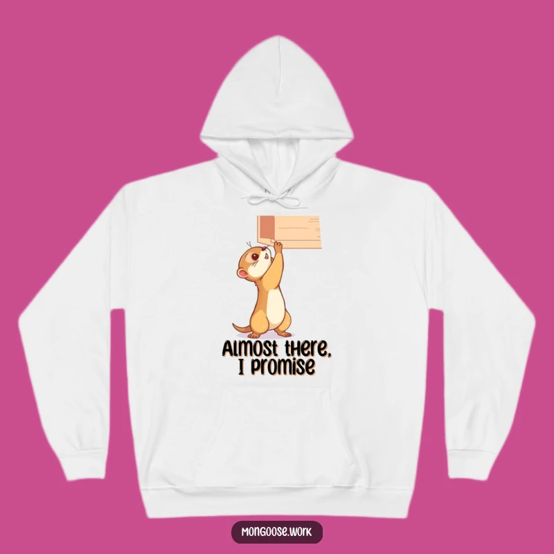 Funny Mongoose Shelf Hoodie - Cozy & Hilarious Gift for Dreamers