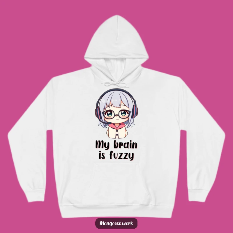 Funny Headset Glasses Hoodie: Cozy Character Sweatshirt for Comical Comfort