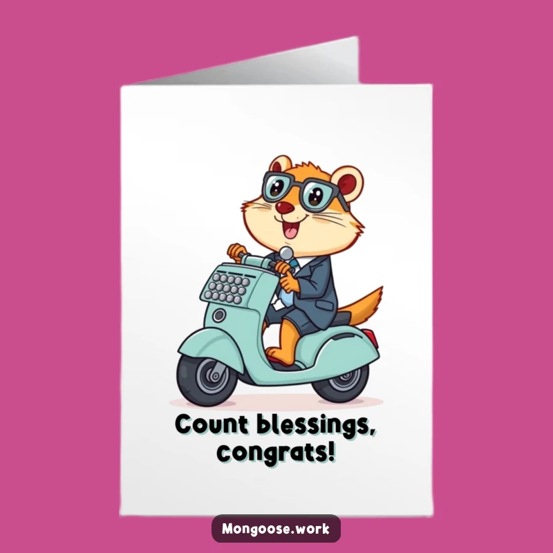 Free Printable Congrats Card: Mongoose Scooter Victory Lap
