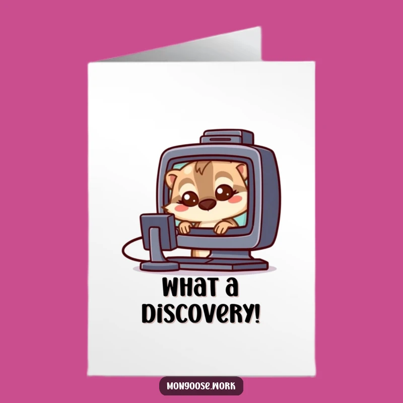 Free Printable Congratulations Mongoose Card: Wide-Eyed Downloadable Gift for Big Wins