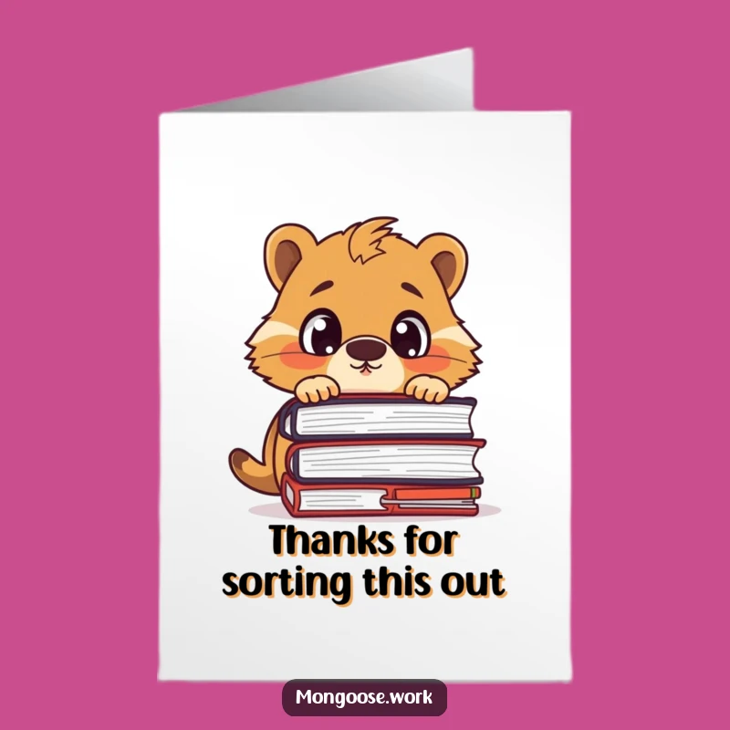 Free Printable Thank You Card: Mongoose Files, Funny DIY Download