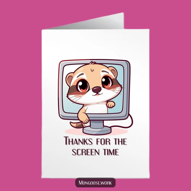 Curious Mongoose Tech Thank You Card Free Printable - Downloadable Computer Card!