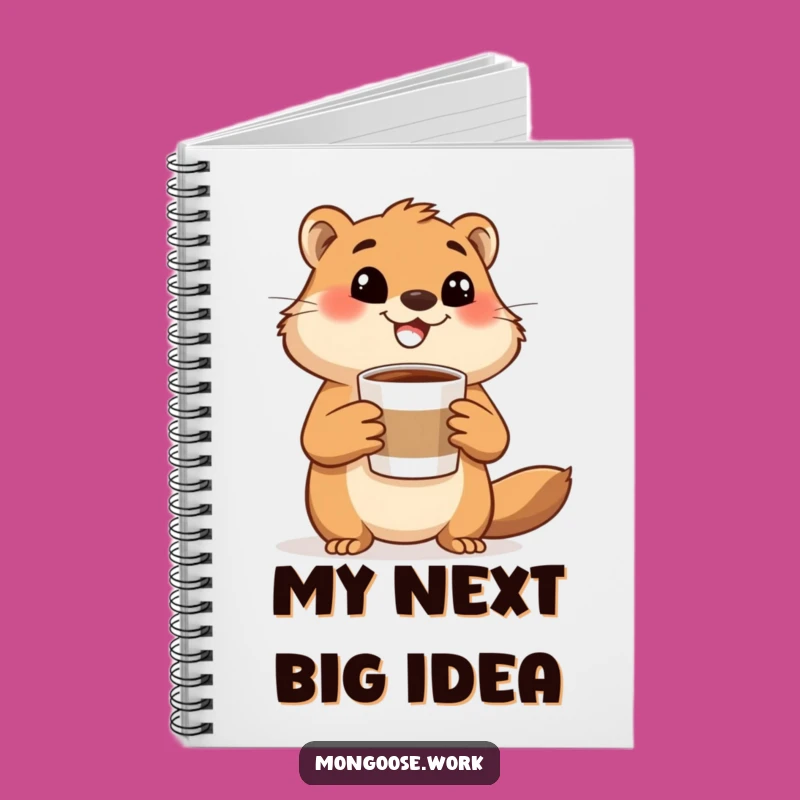 Funny Mongoose Coffee Notebook: Jot Down Ideas with Energy