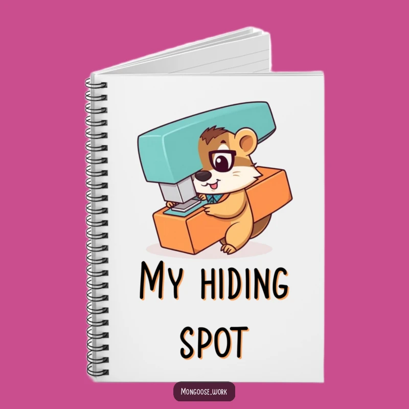 Funny Mongoose Office Worker Notebook: Jot Down Secrets Hilariously