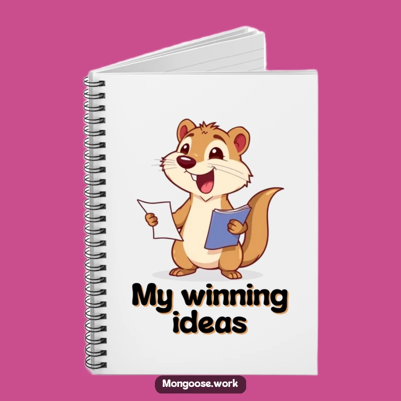 Funny Mongoose Report Notebook: Document Your Triumphs