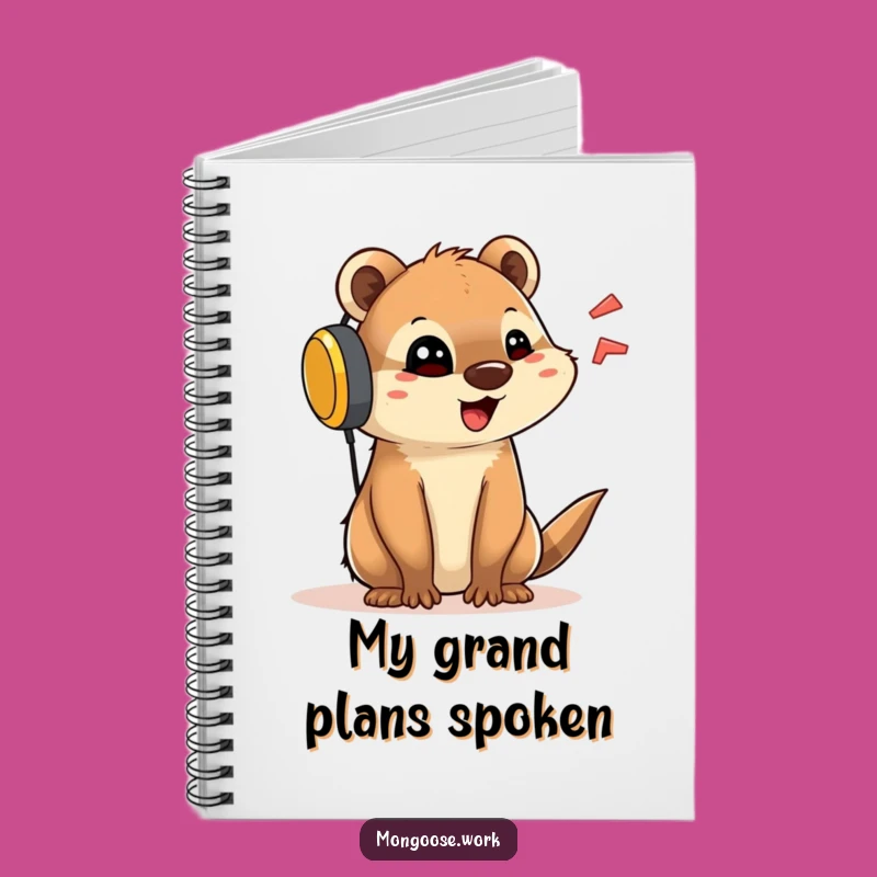 Funny Mongoose Talker Notebook - Perfect for Notes and Conversations