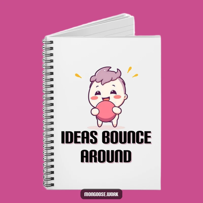 Funny Stress Ball Notebook: Jot Down Ideas with Enthusiastic Character Flair