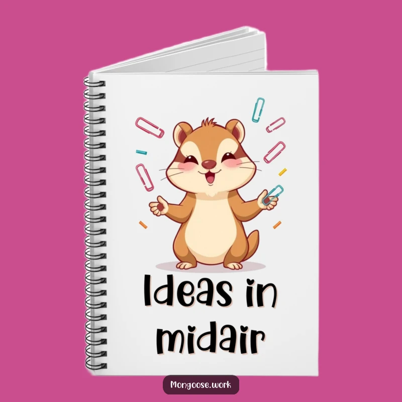 Funny Mongoose Notebook: Focused Juggling Ideas, Perfect Funny Gift for Planners!