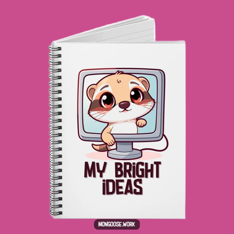 Funny Curious Mongoose Notebook: Tech Explorer Journal for Capturing Digital Ideas
