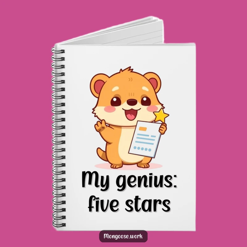 Funny Kawaii Mongoose Star Rating Notebook: For Your Best Ideas!