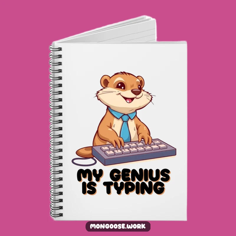 Funny Mongoose Notebook: Type Your Thoughts, Perfect Funny Gift for Writers