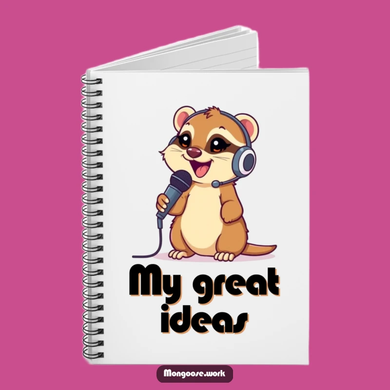 Funny Mongoose Call Log Notebook: Hilarious Communication Gift