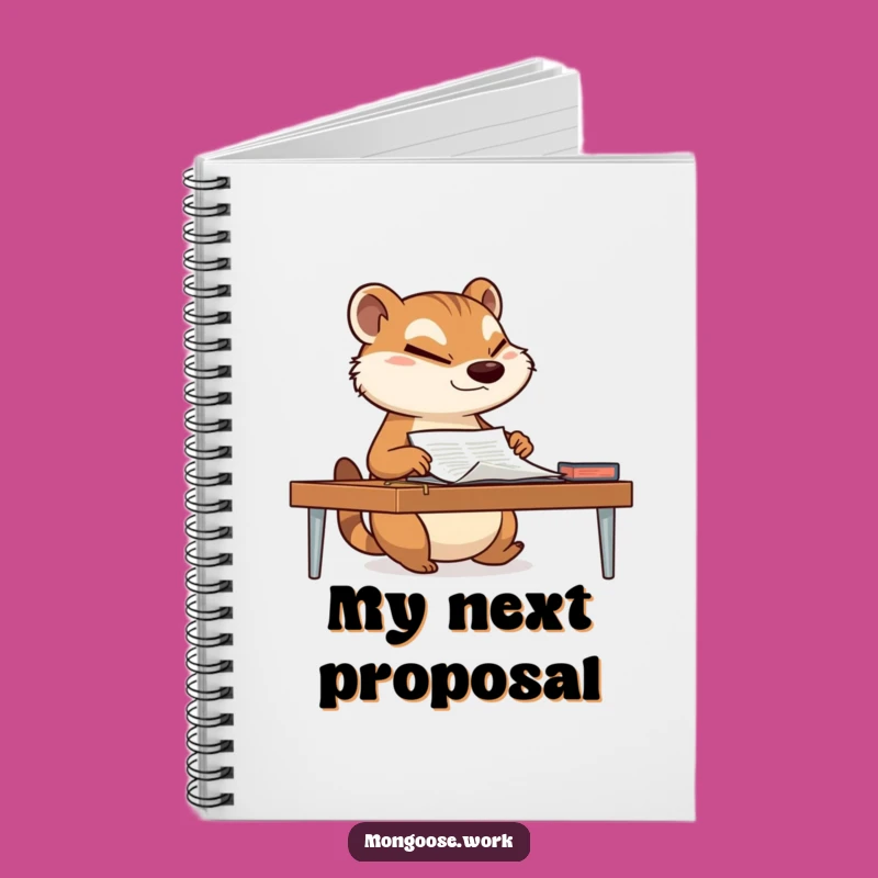 Funny Mongoose Notebook - Jot Down Smooth Ideas with This Hilarious Wink Companion