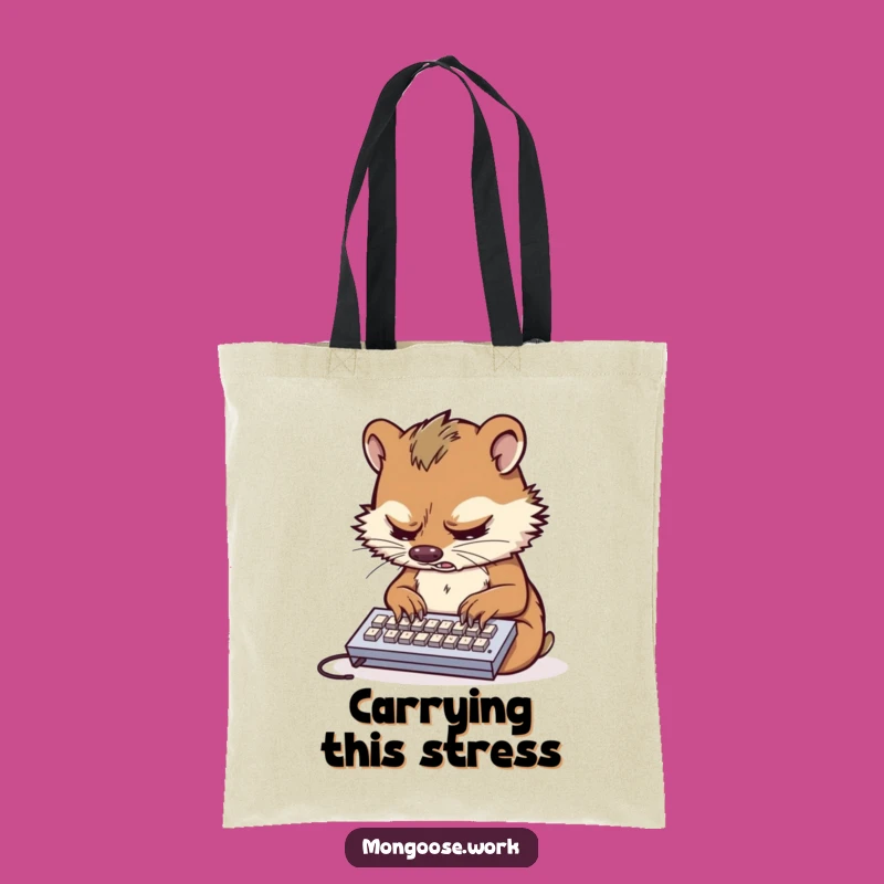 Funny Mongoose Work Tote Bag: Carry Your Stress (and Stuff) in Style