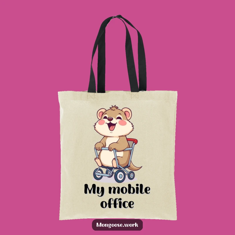 Funny Mongoose Chair Tote Bag: Carry Your Fun, Whimsical Style